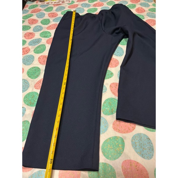 Alfred Dunner Navy Blue Elastic Waist Pull On Pants Petite 18P Straight Leg - Picture 5 of 8